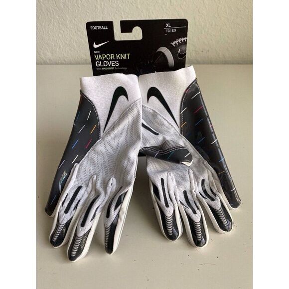 Nike NFL Vapor Knit 4.0 Football Gloves Crucial Catch DN0927-990 Men's Size XL - Picture 1 of 14